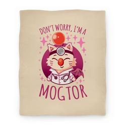 Movie Anime Don't Worry, I'm A Mogtor Premium Fleece Sherpa Blanket Perfect Gifts For Family On Christmas