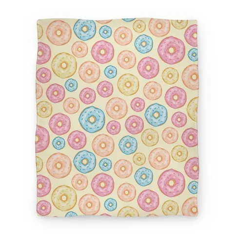 Movie Anime Donut Pattern Premium Fleece Sherpa Blanket Perfect And Unique Gifts For Family On Christmas