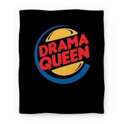 Movie Anime Drama Queen Burger Parody Premium Fleece Sherpa Blanket Perfect Gifts For Family On Christmas