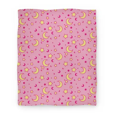 Movie Anime Dreamy Pastel Moon And Stars Premium Fleece Sherpa Blanket Perfect Gifts For Family On Christmas