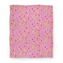 Movie Anime Dreamy Pastel Moon And Stars Premium Fleece Sherpa Blanket Perfect Gifts For Family On Christmas