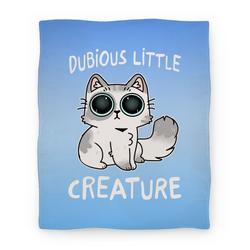 Movie Anime Dubious Little Creature Cat Premium Fleece Sherpa Blanket Perfect Gifts For Family On Christmas