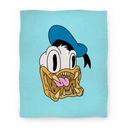 Movie Anime Duck Predator (Disney Parody) Premium Fleece Sherpa Blanket Perfect Gifts For Family On Christmas