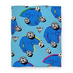 Movie Anime Dungeons, Dragons, & Dad Bods Premium Fleece Sherpa Blanket Perfect Gifts For Family On Christmas