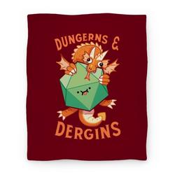 Movie Anime Dungerns & Dergins Premium Fleece Sherpa Blanket Perfect And Unique Gifts For Family On Christmas