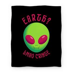 Movie Anime Earth? LMAO Cringe Premium Fleece Sherpa Blanket Perfect And Unique Gifts For Family On Christmas