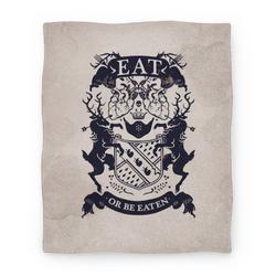 Movie Anime Eat Or Be Eaten Premium Fleece Sherpa Blanket Perfect And Unique Gifts For Family On Christmas