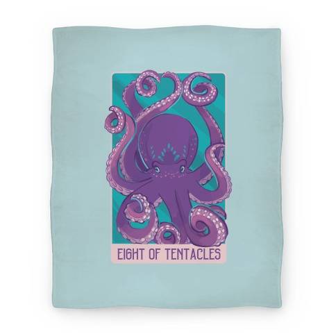 Movie Anime Eight of Tentacles Premium Fleece Sherpa Blanket Perfect And Unique Gifts For Family On Christmas