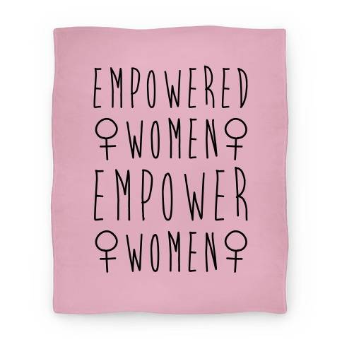 Movie Anime Empowered Women Empower Women Premium Fleece Sherpa Blanket Perfect Gifts For Family On Christmas