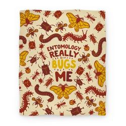 Movie Anime Entomology Really Bugs Me Premium Fleece Sherpa Blanket Perfect Gifts For Family On Christmas