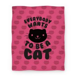 Movie Anime Everybody Wants To Be A Cat Premium Fleece Sherpa Blanket Perfect Gifts For Family On Christmas