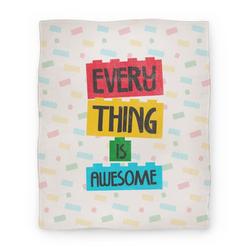 Movie Anime Everything is Awesome Premium Fleece Sherpa Blanket Perfect And Unique Gifts For Family On Christmas