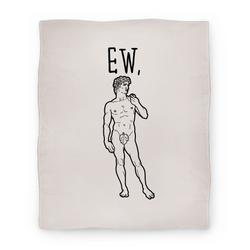 Movie Anime Ew David Parody Premium Fleece Sherpa Blanket Perfect And Unique Gifts For Family On Christmas