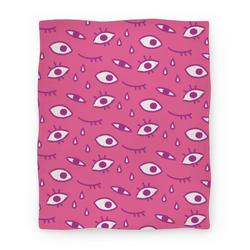 Movie Anime Eyes pattern Premium Fleece Sherpa Blanket Perfect And Unique Gifts For Family On Christmas