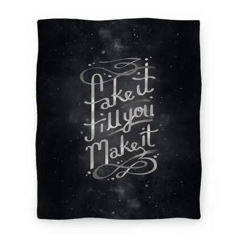 Movie Anime Fake It Till You Make It Premium Fleece Sherpa Blanket Perfect Gifts For Family On Christmas