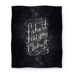 Movie Anime Fake It Till You Make It Premium Fleece Sherpa Blanket Perfect Gifts For Family On Christmas