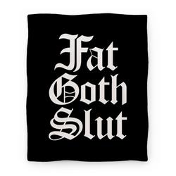 Movie Anime Fat Goth Slut Premium Fleece Sherpa Blanket Perfect And Unique Gifts For Family On Christmas