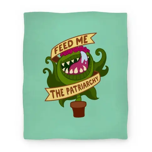 Movie Anime Feed Me The Patriarchy Premium Fleece Sherpa Blanket Perfect Gifts For Family On Christmas