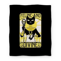 Movie Anime Feline Divine - Bastet Premium Fleece Sherpa Blanket Perfect Gifts For Family On Christmas