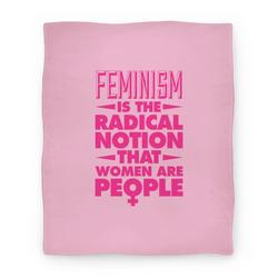 Movie Anime Feminism: A Radical Notion Premium Fleece Sherpa Blanket Perfect Gifts For Family On Christmas