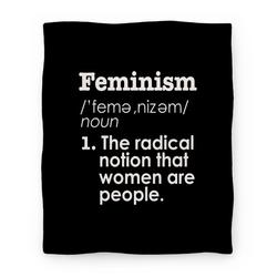 Movie Anime Feminism Definition Premium Fleece Sherpa Blanket Perfect And Unique Gifts For Family On Christmas