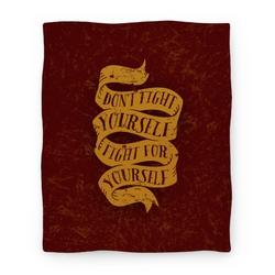 Movie Anime Fight For Yourself Premium Fleece Sherpa Blanket Perfect And Unique Gifts For Family On Christmas