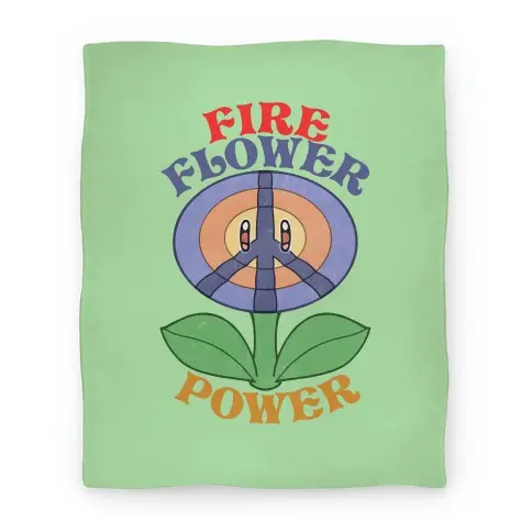 Movie Anime Fire Flower Power Premium Fleece Sherpa Blanket Perfect And Unique Gifts For Family On Christmas