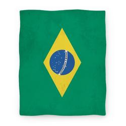 Movie Anime Flag of Brazil Premium Fleece Sherpa Blanket Perfect And Unique Gifts For Family On Christmas