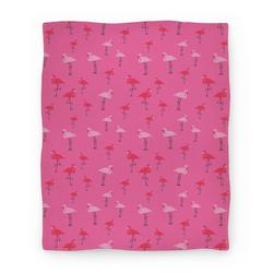 Movie Anime Flamingo Pattern Premium Fleece Sherpa Blanket Perfect And Unique Gifts For Family On Christmas