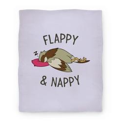 Movie Anime Flappy And Nappy Premium Fleece Sherpa Blanket Perfect And Unique Gifts For Family On Christmas