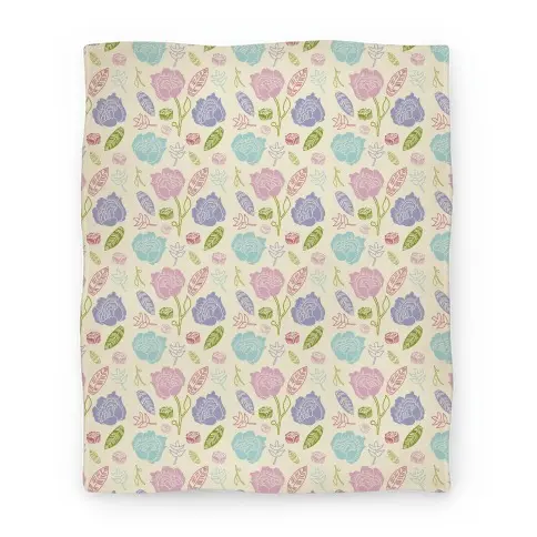Movie Anime Floral and Leaves Pattern Premium Fleece Sherpa Blanket Perfect Gifts For Family On Christmas