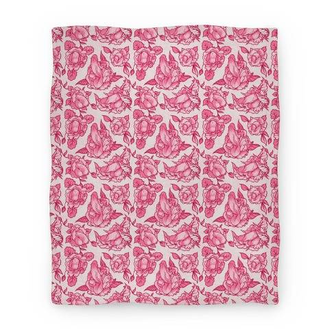 Movie Anime Floral Penis Pattern Pink Premium Fleece Sherpa Blanket Perfect Gifts For Family On Christmas
