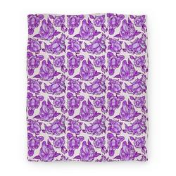 Movie Anime Floral Penis Pattern Purple Premium Fleece Sherpa Blanket Perfect Gifts For Family On Christmas