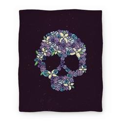 Movie Anime Floral Skull Premium Fleece Sherpa Blanket Perfect And Unique Gifts For Family On Christmas