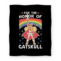 Movie Anime For the Honor of Gayskull Premium Fleece Sherpa Blanket Perfect Gifts For Family On Christmas