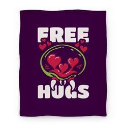 Movie Anime Free Hugs Premium Fleece Sherpa Blanket Perfect And Unique Gifts For Family On Christmas Holiday
