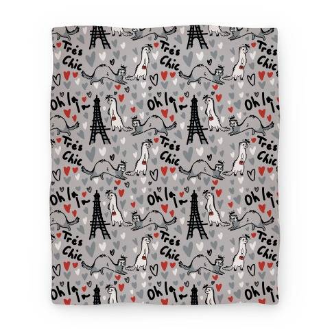 Movie Anime French Fashion Model Ferrets Premium Fleece Sherpa Blanket Perfect Gifts For Family On Christmas