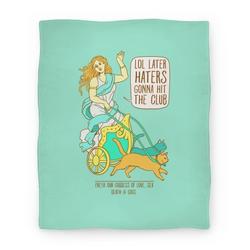 Movie Anime Freya: Lol Later Haters Gonna Hit The Club Premium Fleece Sherpa Blanket Perfect Gifts For Family On Christmas