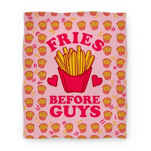 Movie Anime Fries Before Guys Premium Fleece Sherpa Blanket Perfect And Unique Gifts For Family On Christmas