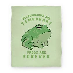 Movie Anime Frogs Are Forever Premium Fleece Sherpa Blanket Perfect And Unique Gifts For Family On Christmas