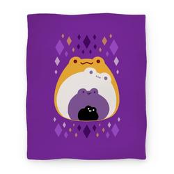 Movie Anime Frogs In Frogs In Frogs Nonbinary Pride Premium Fleece Sherpa Blanket Perfect Gifts For Family On Christmas