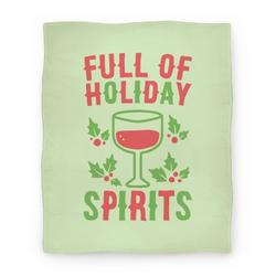 Movie Anime Full of Holiday Spirits Premium Fleece Sherpa Blanket Perfect Gifts For Family On Christmas