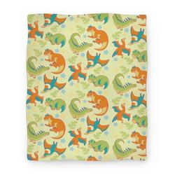 Movie Anime Funky Dinosaur Friends Pattern Premium Fleece Sherpa Blanket Perfect Gifts For Family On Christmas
