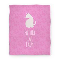Movie Anime Future Cat Lady Premium Fleece Sherpa Blanket Perfect And Unique Gifts For Family On Christmas