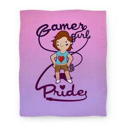Movie Anime Gamer Girl Pride Premium Fleece Sherpa Blanket Perfect And Unique Gifts For Family On Christmas