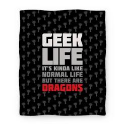 Movie Anime Geek Life Premium Fleece Sherpa Blanket Perfect And Unique Gifts For Family On Christmas Holiday