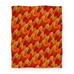 Movie Anime Geometric Fall Leaf Pattern Premium Fleece Sherpa Blanket Perfect Gifts For Family On Christmas