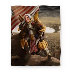 Movie Anime George Washington Paladin Premium Fleece Sherpa Blanket Perfect Gifts For Family On Christmas