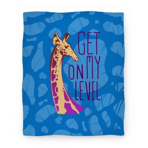 Movie Anime Get on My Level Premium Fleece Sherpa Blanket Perfect And Unique Gifts For Family On Christmas