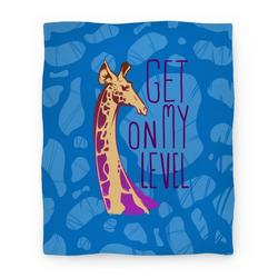 Movie Anime Get on My Level Premium Fleece Sherpa Blanket Perfect And Unique Gifts For Family On Christmas